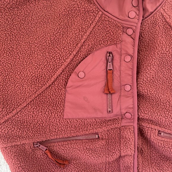 Free People FP Movement Hit the Slopes Fleece Jacket Henna - Picture 9 of 15